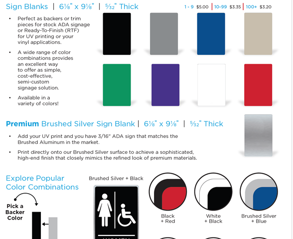 ADAB - ADA Signage Blanks